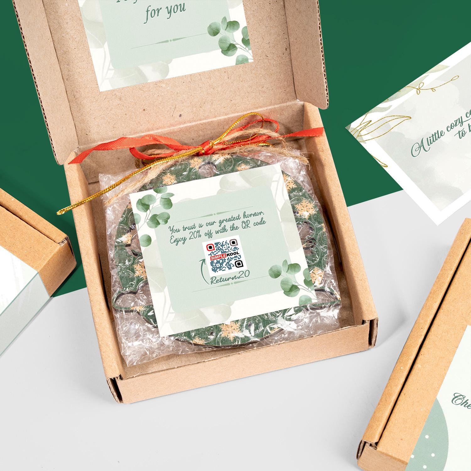 custom name 2d acrylic christmas ornament, fruit shop holiday decor, personalized market stand ornament, unique xmas tree gift